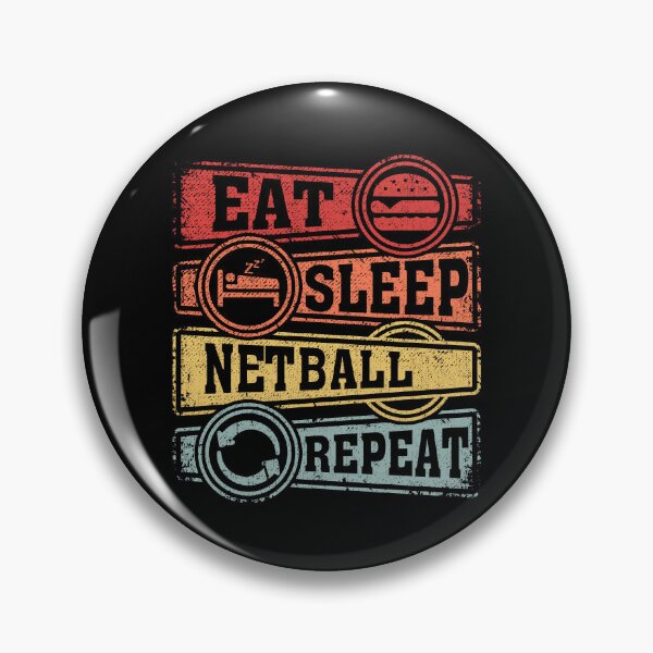 Item preview, Eat Sleep Netball Repeat designed and sold by GabbyKash.