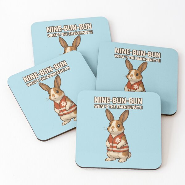 Item preview, Nine bun bun what’s the emergency cute rabbit illustration designed and sold by Sn1ver.