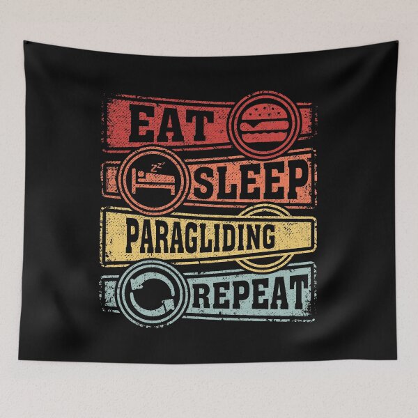 Item preview, Eat Sleep Paragliding Repeat designed and sold by GabbyKash.