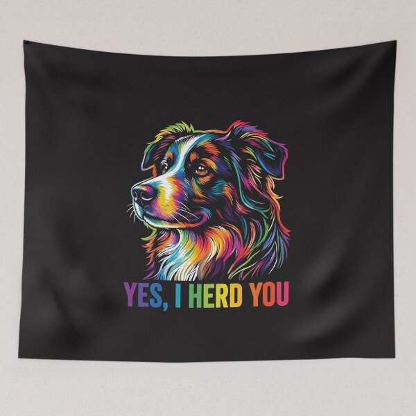 Item preview, Funny Australian Shepherd Yes I Herd You Dog Owner Humor designed and sold by kiralynstration.