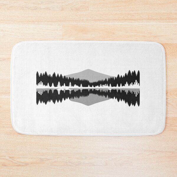 Item preview, Minimalist Reflection of a Forest Landscape designed and sold by ZgoTravel.