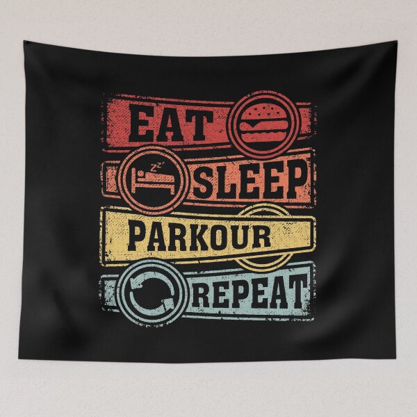Item preview, Eat Sleep Parkour Repeat designed and sold by GabbyKash.