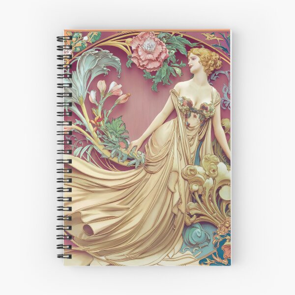 Item preview, Alphonse Mucha Primrose - Vintage Art Nouveau Floral Goddess Poster designed and sold by Tamas Das.