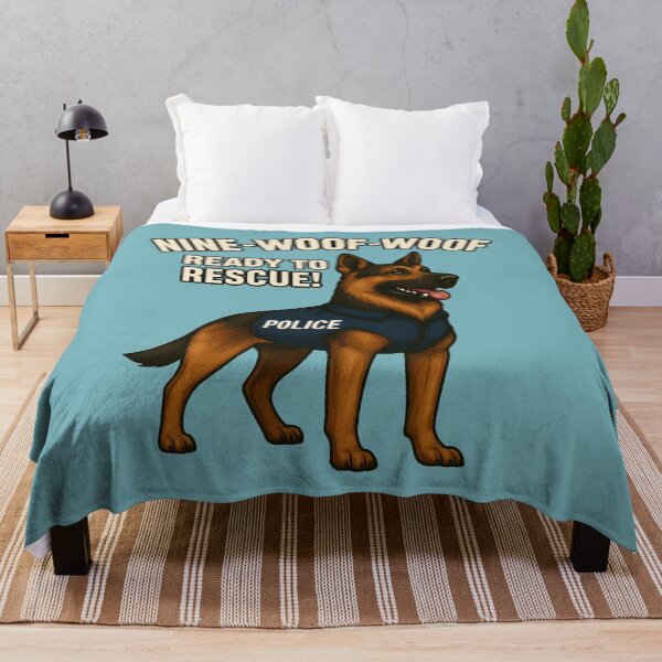 Item preview, Nine woof woof ready to rescue police dog illustration designed and sold by Sn1ver.
