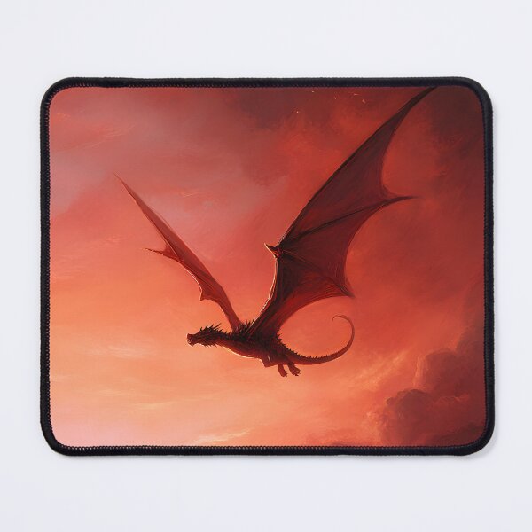 Item preview, Flying Red Dragon Fire Sunset Art designed and sold by GrinGalore.