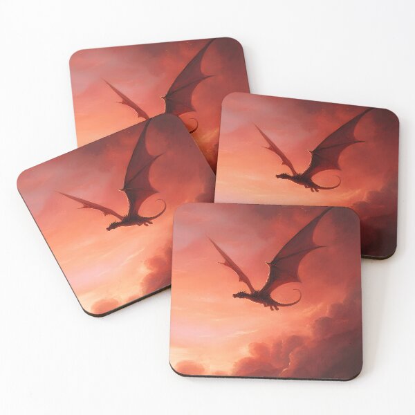 Item preview, Flying Red Dragon Fire Sunset Art designed and sold by GrinGalore.