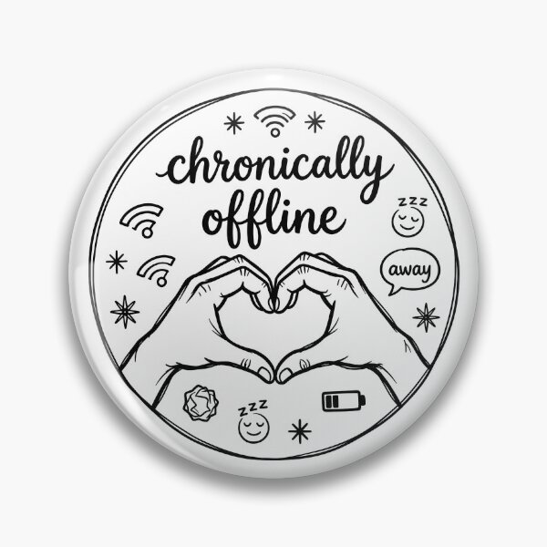 Item preview, Chronically Offline: Minimalist Digital Detox Art designed and sold by MalisoStickers.