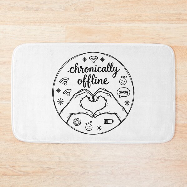 Item preview, Chronically Offline: Minimalist Digital Detox Art designed and sold by MalisoStickers.