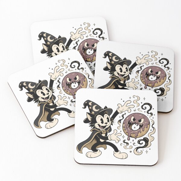 Item preview, Witch Cat and Possessed Donut designed and sold by Anteverse.