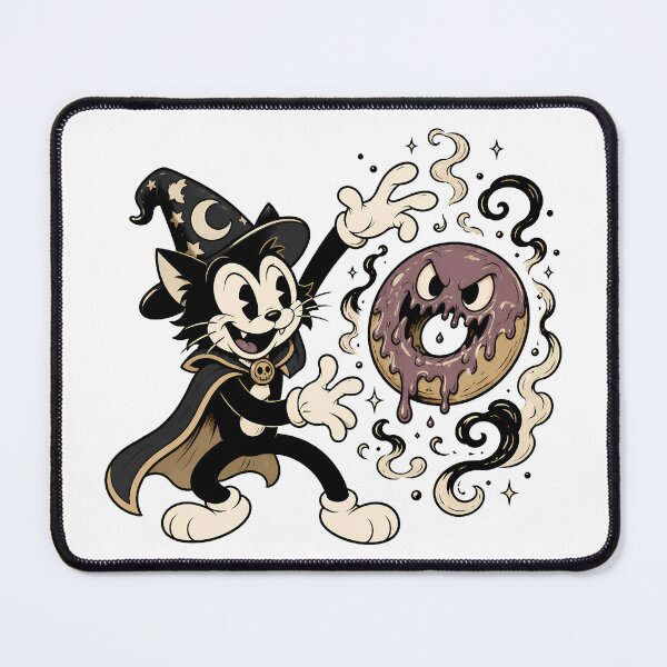 Item preview, Witch Cat and Possessed Donut designed and sold by Anteverse.