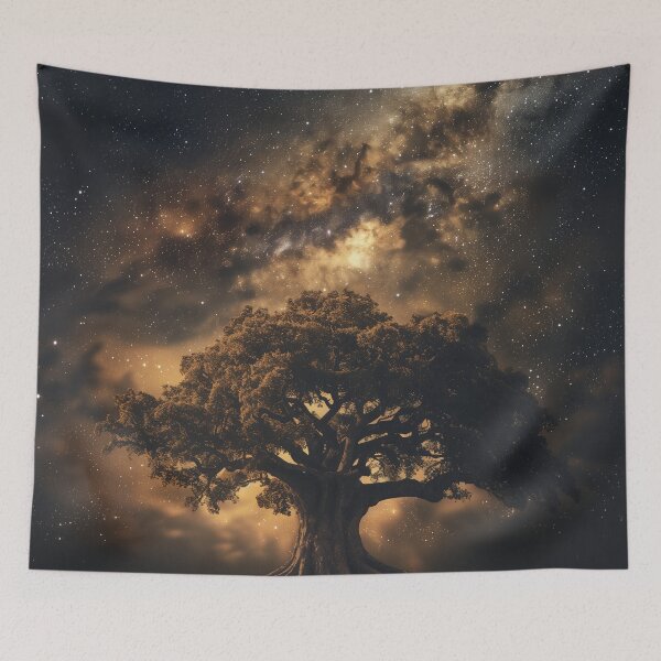 Item preview, Celestial Galaxy Tree Night Sky designed and sold by QuantumDrift.