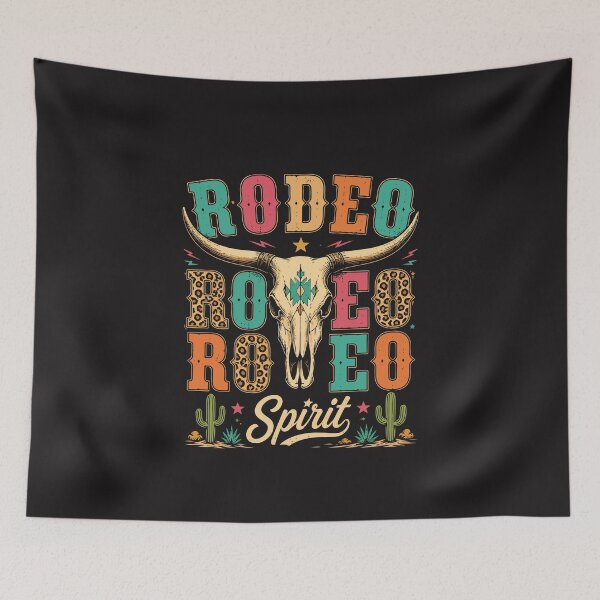 Item preview, Rodeo Spirit Vintage Western Cow Skull Retro Cowboy Design designed and sold by kiralynstration.