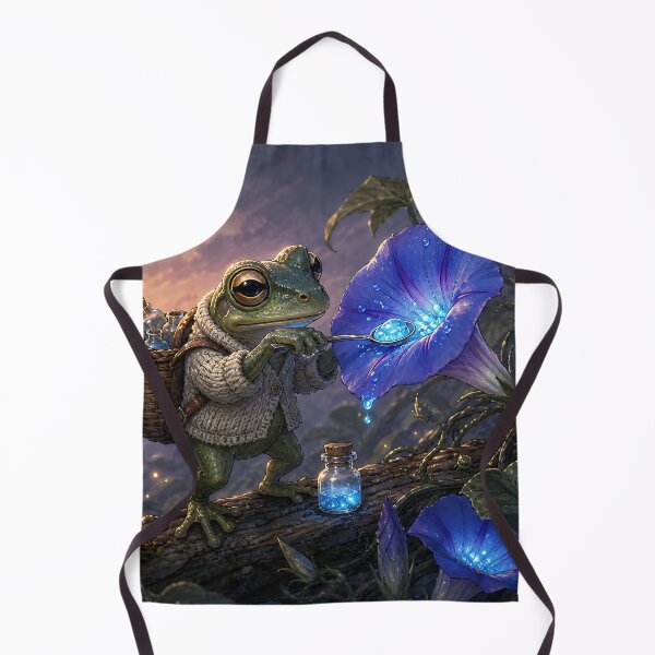 Item preview, Bioluminescent Foraging - Cute Cottagecore Frog designed and sold by bapupa.