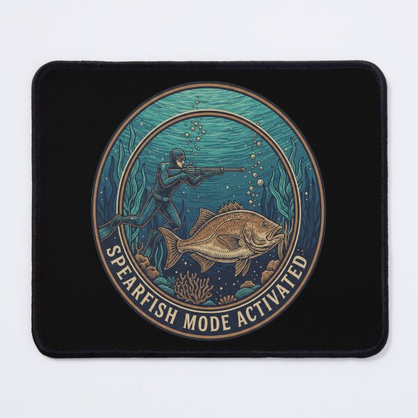 Item preview, Spearfish Mode Activated — Vintage Diver Badge T-Shirt designed and sold by ArthUpscale.