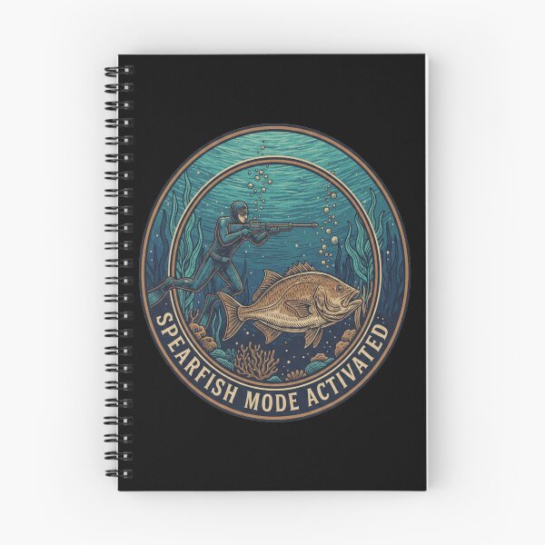 Item preview, Spearfish Mode Activated — Vintage Diver Badge T-Shirt designed and sold by ArthUpscale.