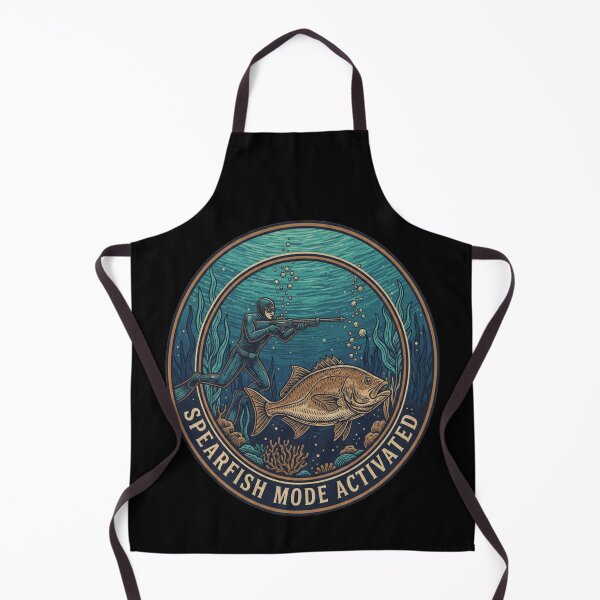 Item preview, Spearfish Mode Activated — Vintage Diver Badge T-Shirt designed and sold by ArthUpscale.
