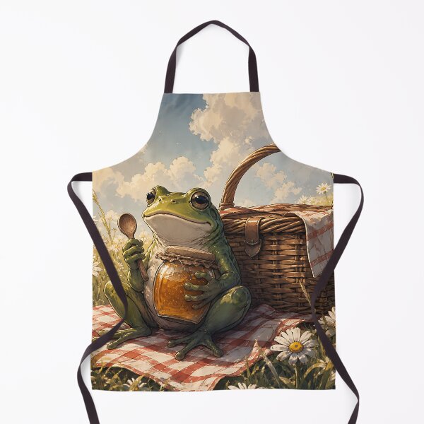 Item preview, Breakfast in the Meadow - Cute Cottagecore Frog designed and sold by bapupa.