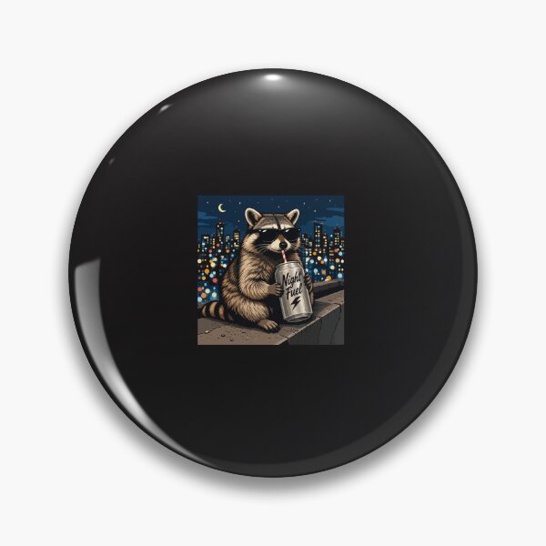 Item preview, Funny Raccoon Night Fuel Meme Cool Animal Night Owl Design designed and sold by kiralynstration.