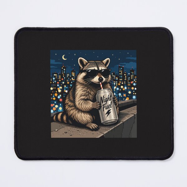 Item preview, Funny Raccoon Night Fuel Meme Cool Animal Night Owl Design designed and sold by kiralynstration.