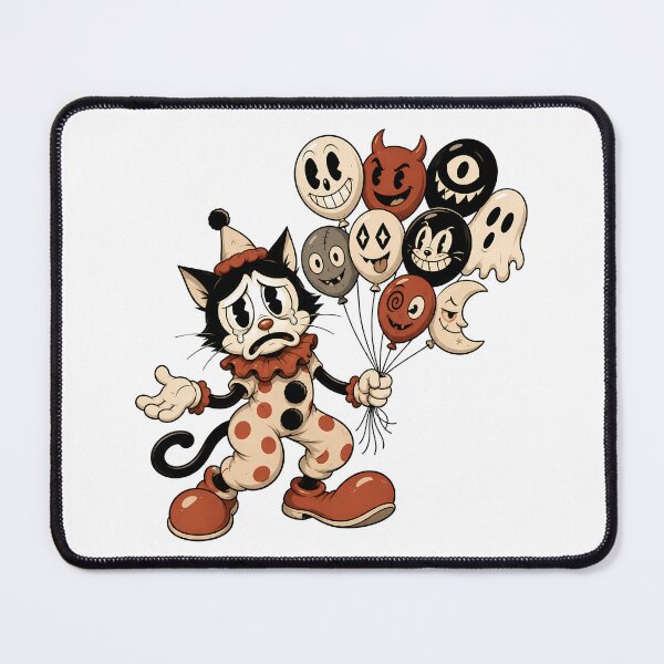 Item preview, Sad Clown Cat with Cursed Balloons designed and sold by Anteverse.