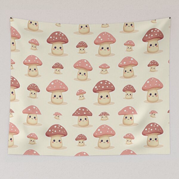 Item preview, Whimsical Cheery Mushrooms Delight designed and sold by mittie101.