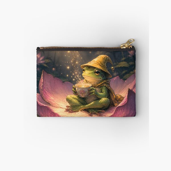 Item preview, The Star-Lotus Tea Party - Cute Cottagecore Frog designed and sold by bapupa.