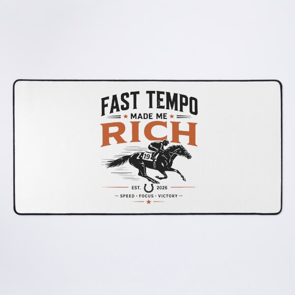 Item preview, Funny Horse Racing Fast Tempo Made Me Rich Race Day Design designed and sold by kiralynstration.