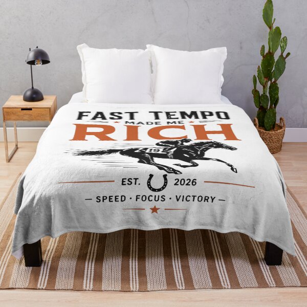 Item preview, Funny Horse Racing Fast Tempo Made Me Rich Race Day Design designed and sold by kiralynstration.