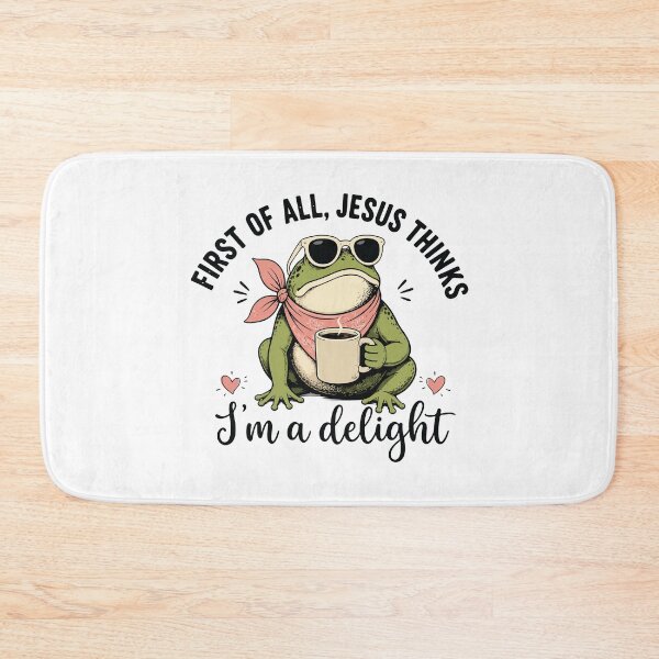 Item preview, Funny Christian Frog Jesus Thinks I’m a Delight Cute Humor designed and sold by kiralynstration.