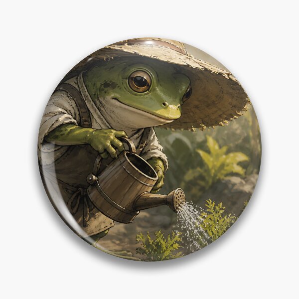 Item preview, The Vegetable Patch - Cute Cottagecore Frog designed and sold by bapupa.