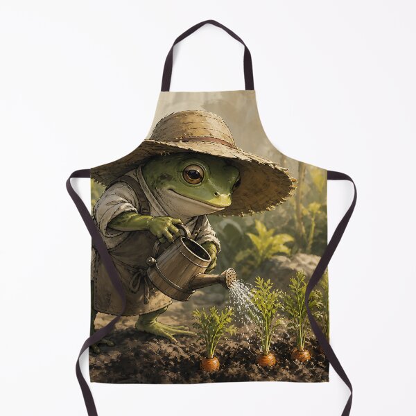 Item preview, The Vegetable Patch - Cute Cottagecore Frog designed and sold by bapupa.