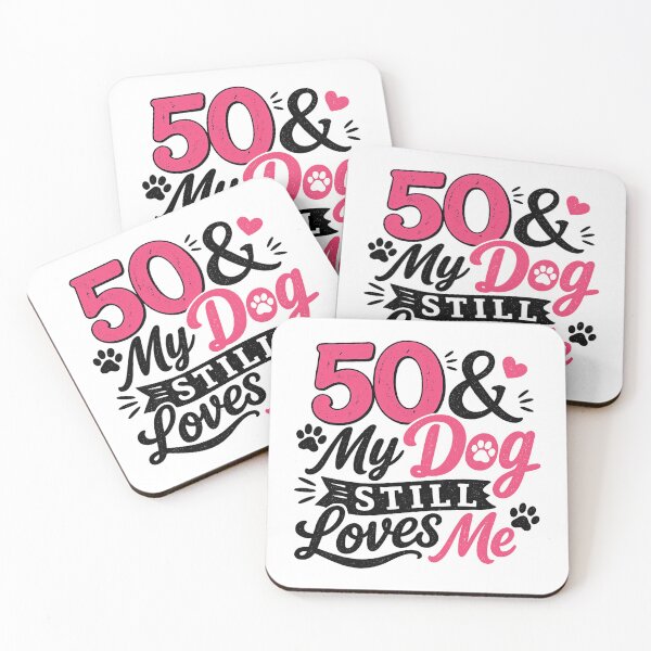 Item preview, 50 & My Dog Still Loves Me Funny 50th Birthday Shirt for Dog Lovers designed and sold by PLEYBAN.