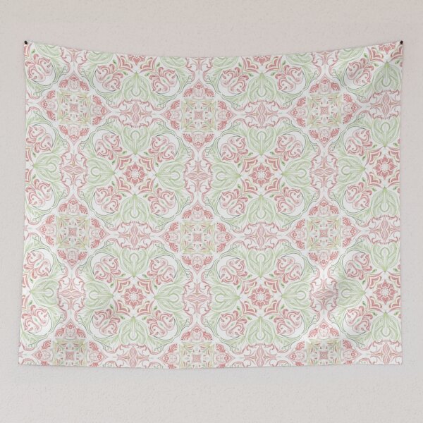 Item preview, Vintage Watercolor Persian Tile Floral Seamless Pattern designed and sold by FashioonTrends.