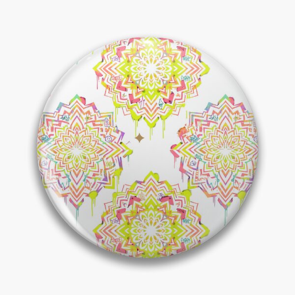 Item preview, Psychedelic Graffiti Spray Paint Mandala Print designed and sold by warayut.