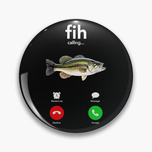 Item preview, Fih Calling Misspelled Fish Meme Humor designed and sold by Starry Night Creative Art.