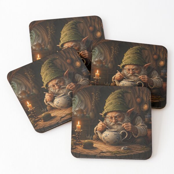 Item preview, Gnome’s Tea Workshop - Whimsical Cottagecore designed and sold by bapupa.