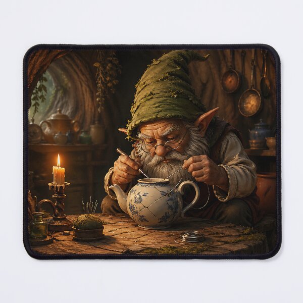 Item preview, Gnome’s Tea Workshop - Whimsical Cottagecore designed and sold by bapupa.