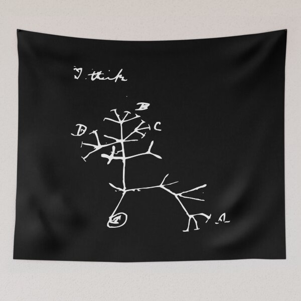 Item preview,  Darwin I Think Tree (White) designed and sold by amalcaide.