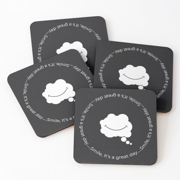 Item preview, Smile, It's a Great Day (Dark Mode) - Minimalist Happy Design designed and sold by Très Joli Brothers.