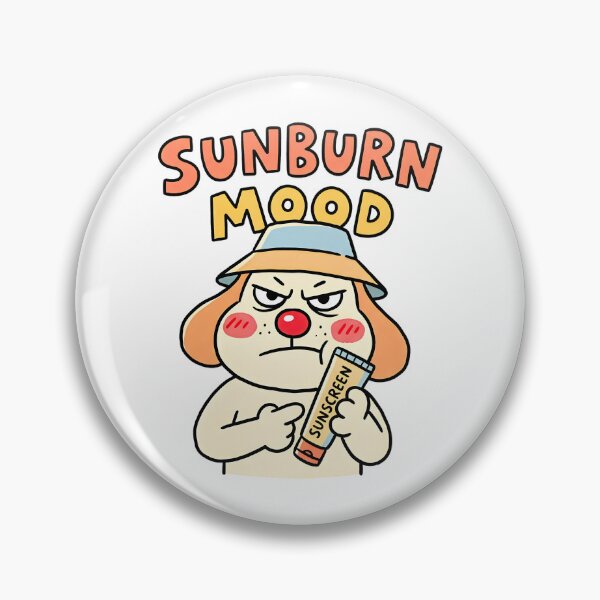 Item preview, Sunburn Mood designed and sold by Paw Print Tee.