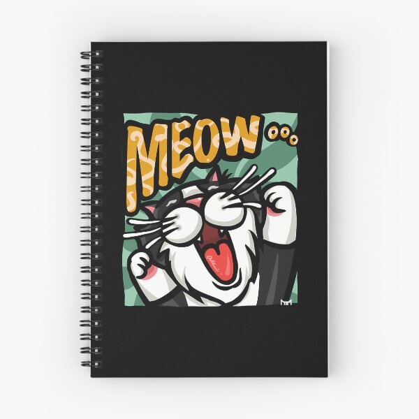 Item preview, Energetic Meow Tuxedo Cat Comic Pop Art designed and sold by Paidobento.