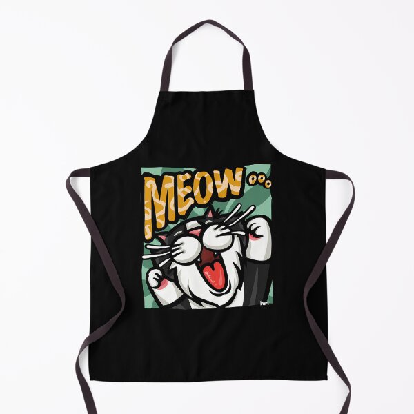 Item preview, Energetic Meow Tuxedo Cat Comic Pop Art designed and sold by Paidobento.