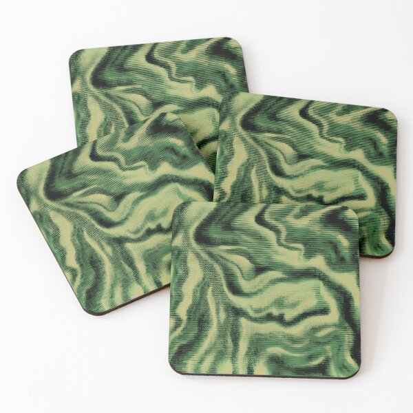 Item preview, Bright Green Liquid Wave Abstract designed and sold by Peac7e.