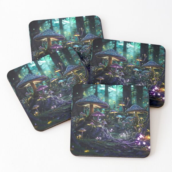 Item preview, Enchanting fantasy mushrooms designed and sold by AtifSange.