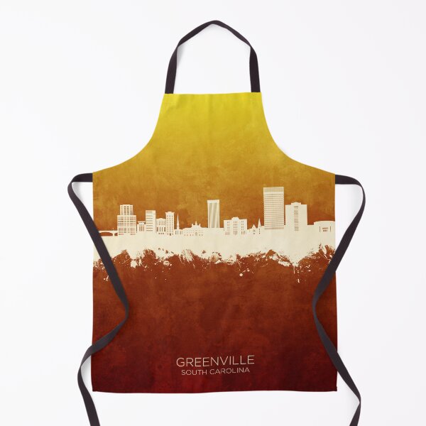 Item preview, Greenville South Carolina Skyline designed and sold by ArtPrints.