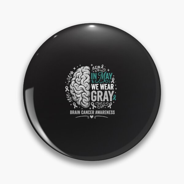 Item preview, Brain Cancer Awareness In May We Wear Gray Grey Ribbon designed and sold by kiralynstration.