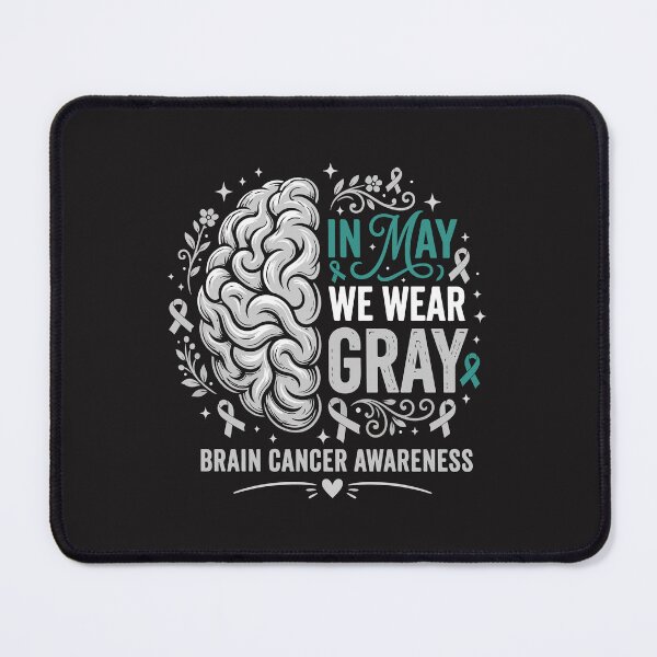 Item preview, Brain Cancer Awareness In May We Wear Gray Grey Ribbon designed and sold by kiralynstration.