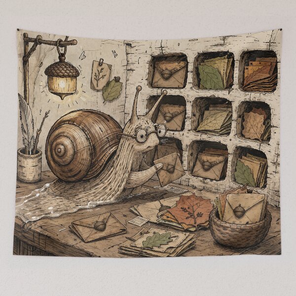 Item preview, Snail Mail Sorting - Whimsical Cottagecore designed and sold by bapupa.