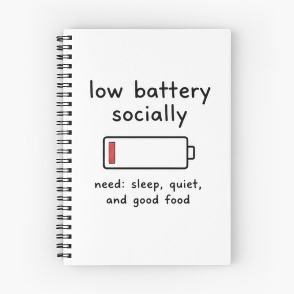 Item preview, Low social battery quote  designed and sold by fadeinkstudio.