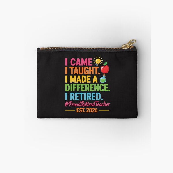 Item preview, Retired Teacher 2026 I Came I Taught I Made a Difference designed and sold by kiralynstration.